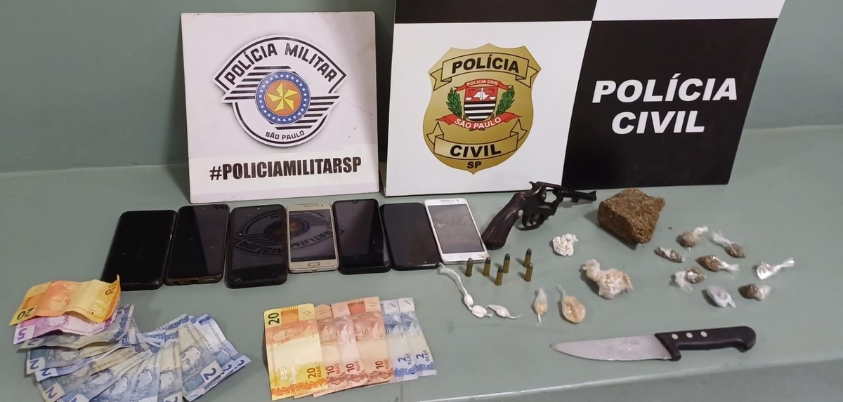 Dupla é presa por tráfico de drogas, porte ilegal de arma de fogo e receptação em Pirapozinho