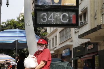 São Paulo (SP) 10/09/2024 Cidade de São Paulo pelo segundo dia consecutivo tem alta temperatura e qualidade do ar ruim.

Foto: Paulo Pinto/Agencia Brasil