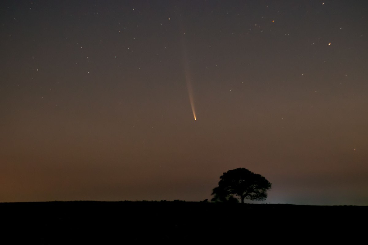Fotógrafo amador registra ‘Cometa do Século’ e descreve emoção de captar imagem no céu de Piquerobi | Presidente Prudente e Região
