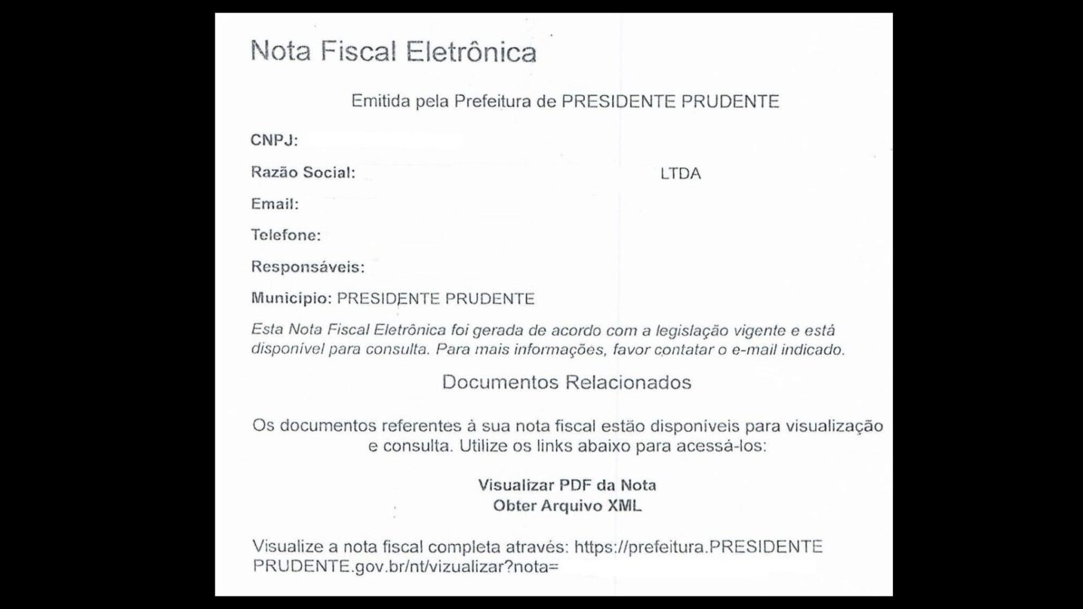 Secretaria de Finanças alerta sobre golpe com envio de notificação de irregularidade via e-mail a empresas em Presidente Prudente | Presidente Prudente e Região