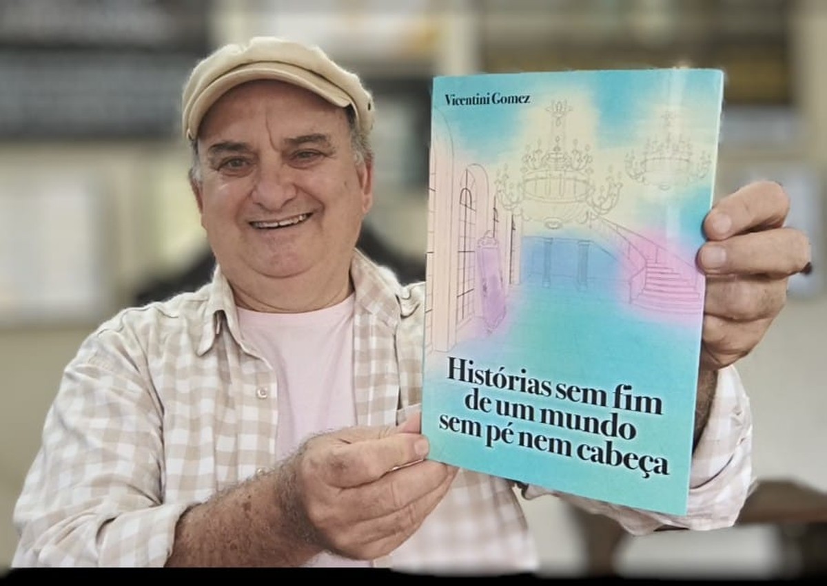 Com textos que brincam de esconde-esconde com o tempo e saltam entre páginas, Vicentini Gomez lança ‘Histórias Sem Fim de um Mundo Sem Pé Nem Cabeça’ | Presidente Prudente e Região