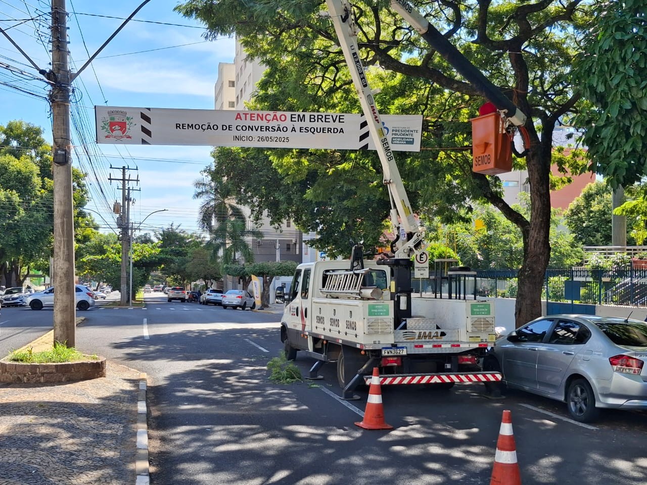 Cruzamentos da Avenida Washington Luiz deixam de ter conversões de veículos à esquerda; veja trechos afetados | Presidente Prudente e Região