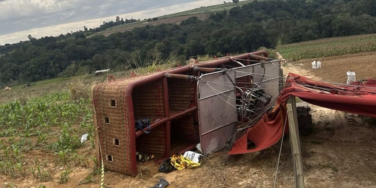Polícia Civil investiga queda de balão tripulado que matou uma pessoa