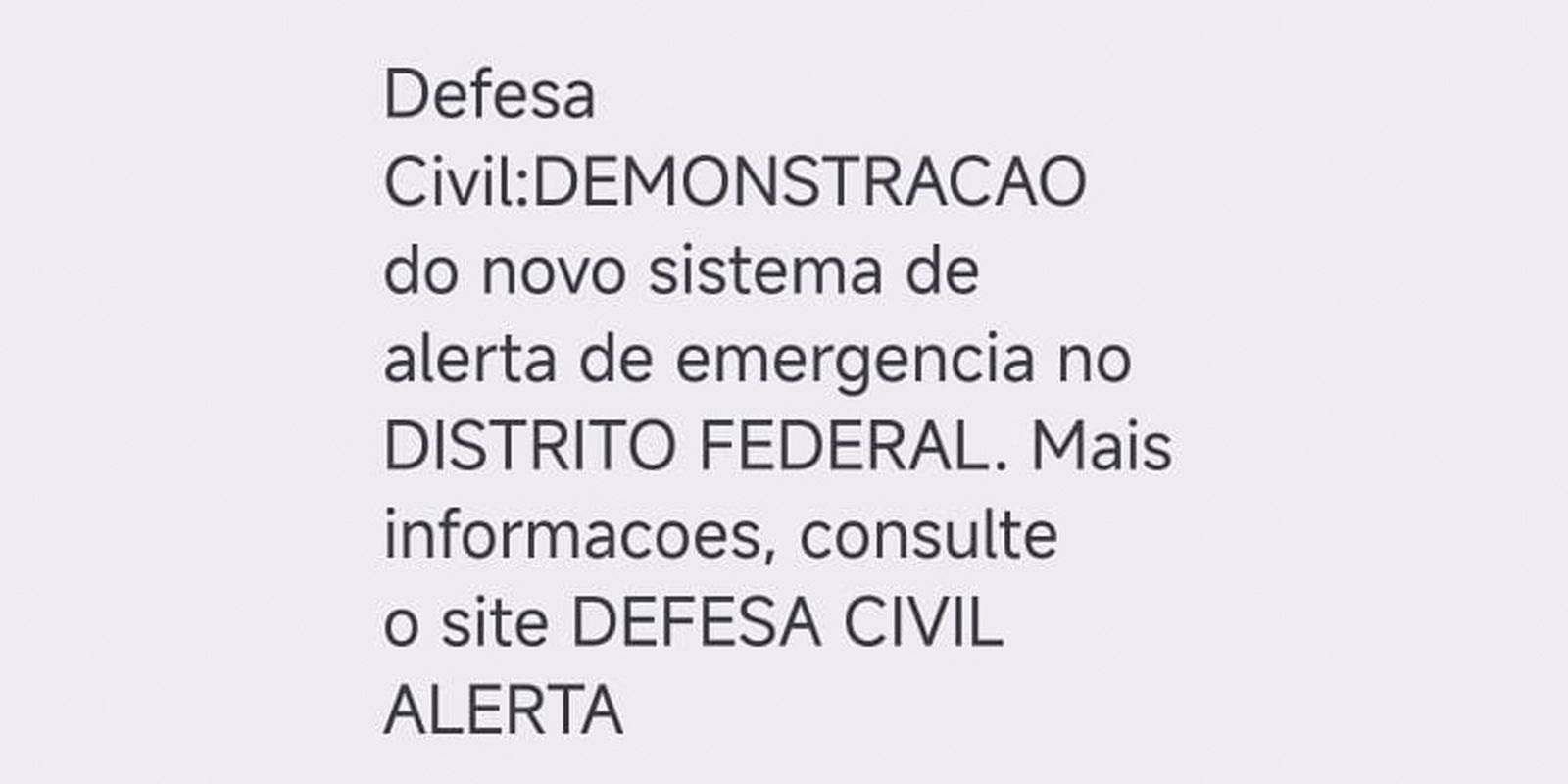 Defesa Civil testa aviso de desastre via celular no DF, GO, MS e MT