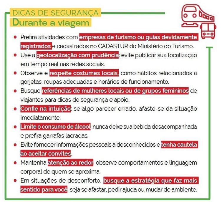 Brasília (DF), 05/03/2026 - Ministério lança guia para tornar turismo solo feminino mais seguro. Foto: MTur/Divulgação
