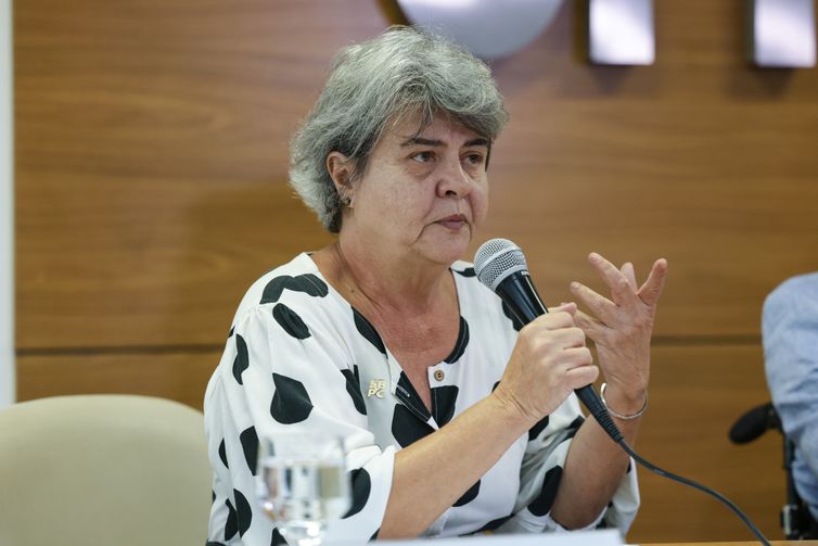 Rio de Janeiro (RJ), 24/07/2026 – A diretora da Sociedade Brasileira para o Progresso da Ciência (SBPC), Ana Tereza Vasconcelos durante apresentação da programação da 78ª Reunião Anual da entidade, que acontece na Universidade Federal Fluminense (UFF), em Niterói (RJ). Foto: Tomaz Silva/Agência Brasil